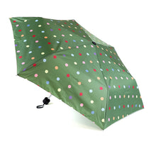 Load image into Gallery viewer, Dark Green Polka Dot Umbrella
