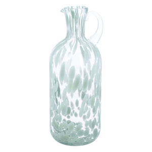 Green Tortoiseshell Glass Jug