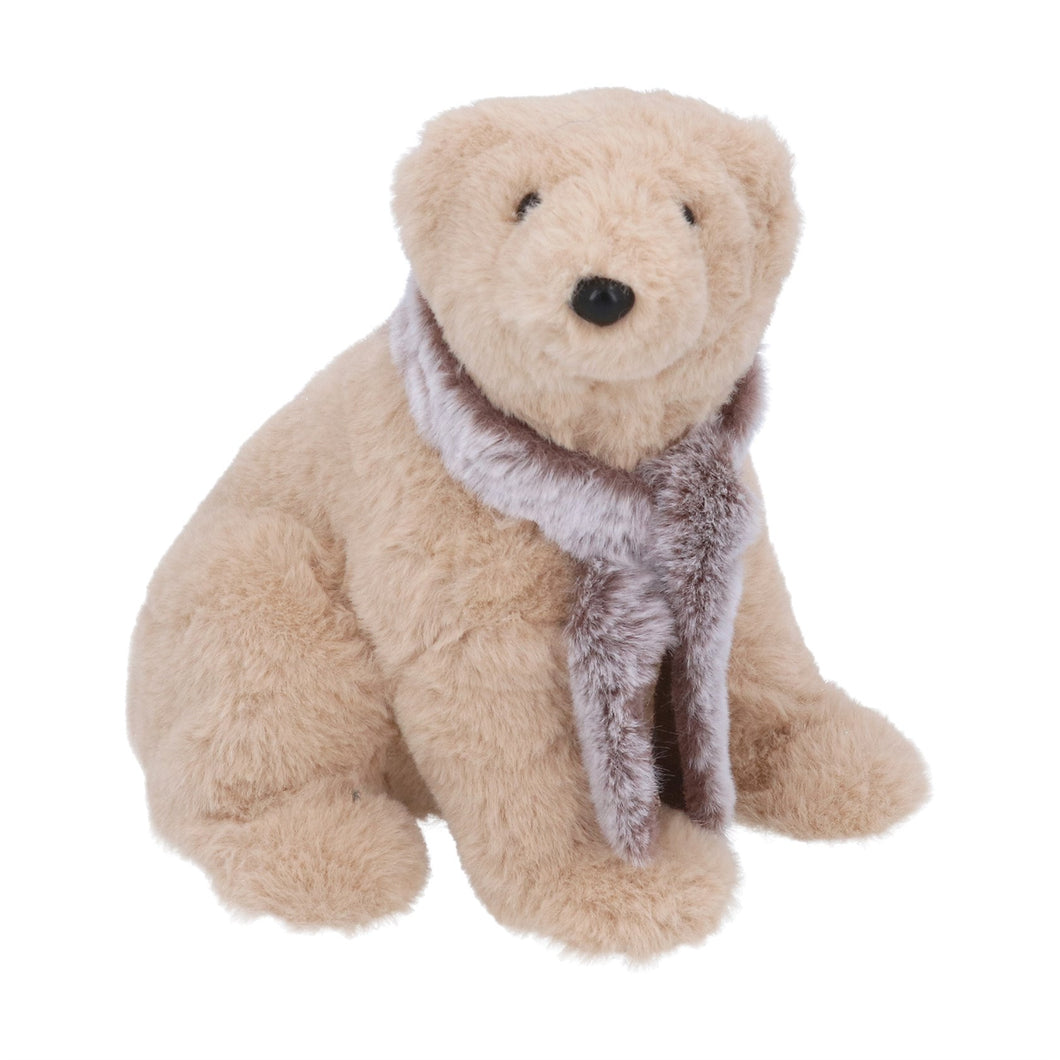 Faux Fur Bear with Scarf On