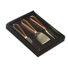 Load image into Gallery viewer, 3 Cheese Knives Copper

