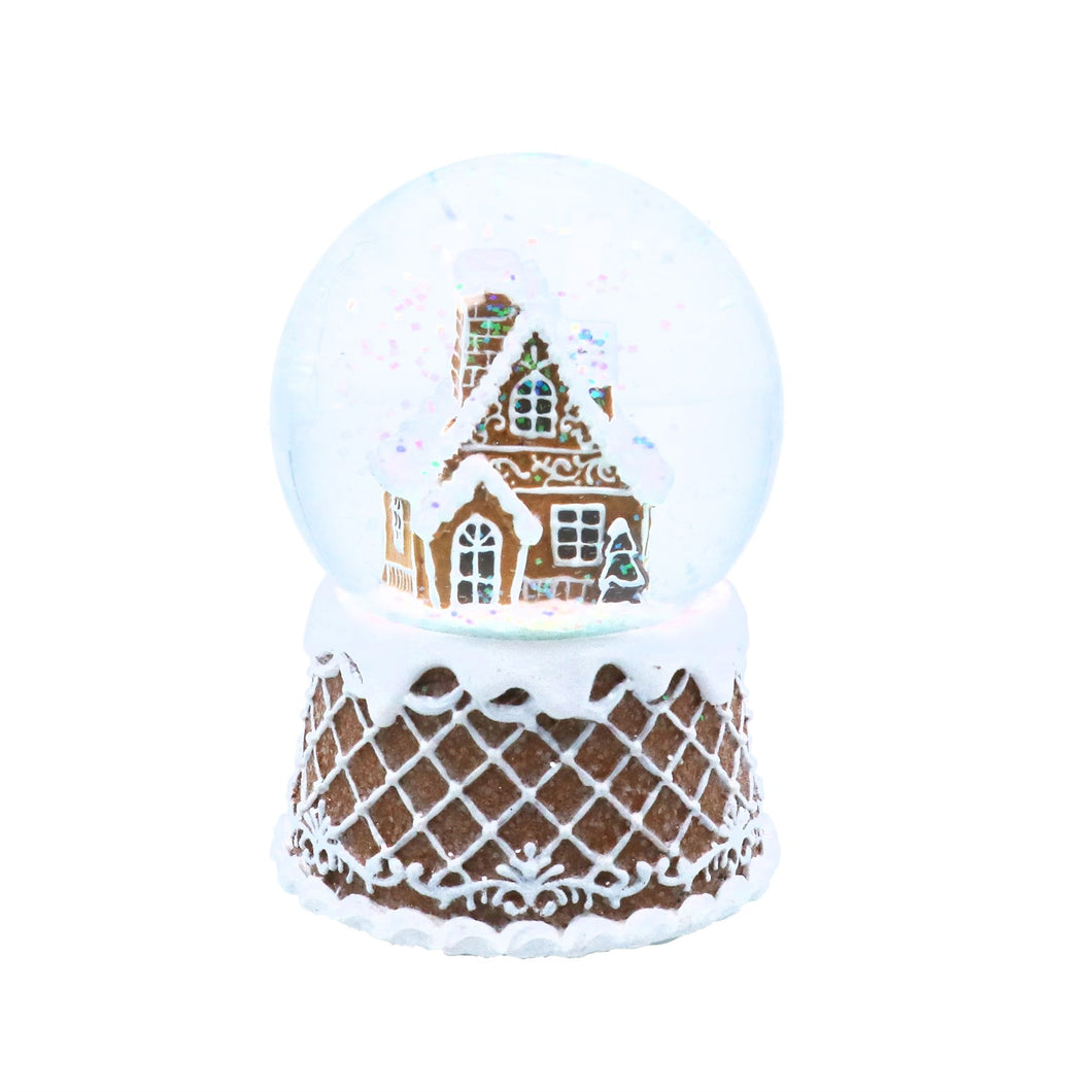 Gingerbread House Musical Snowglobe
