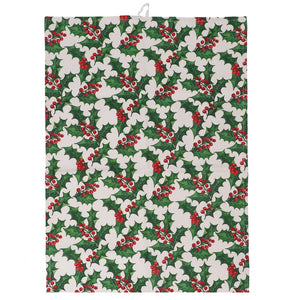 Holly Cotton Tea Towel