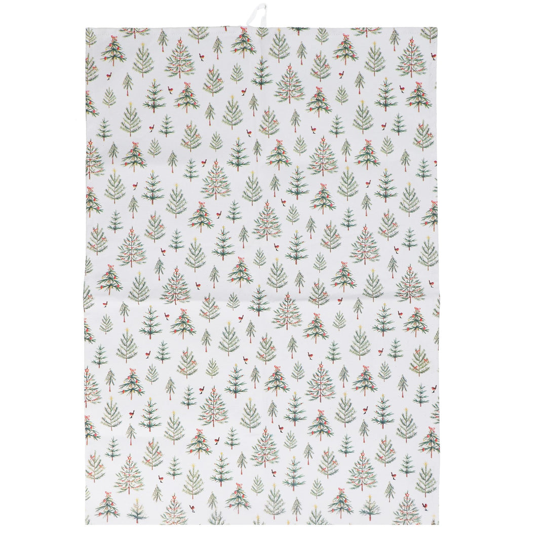 Scandi Tree Cotton Tea Towel