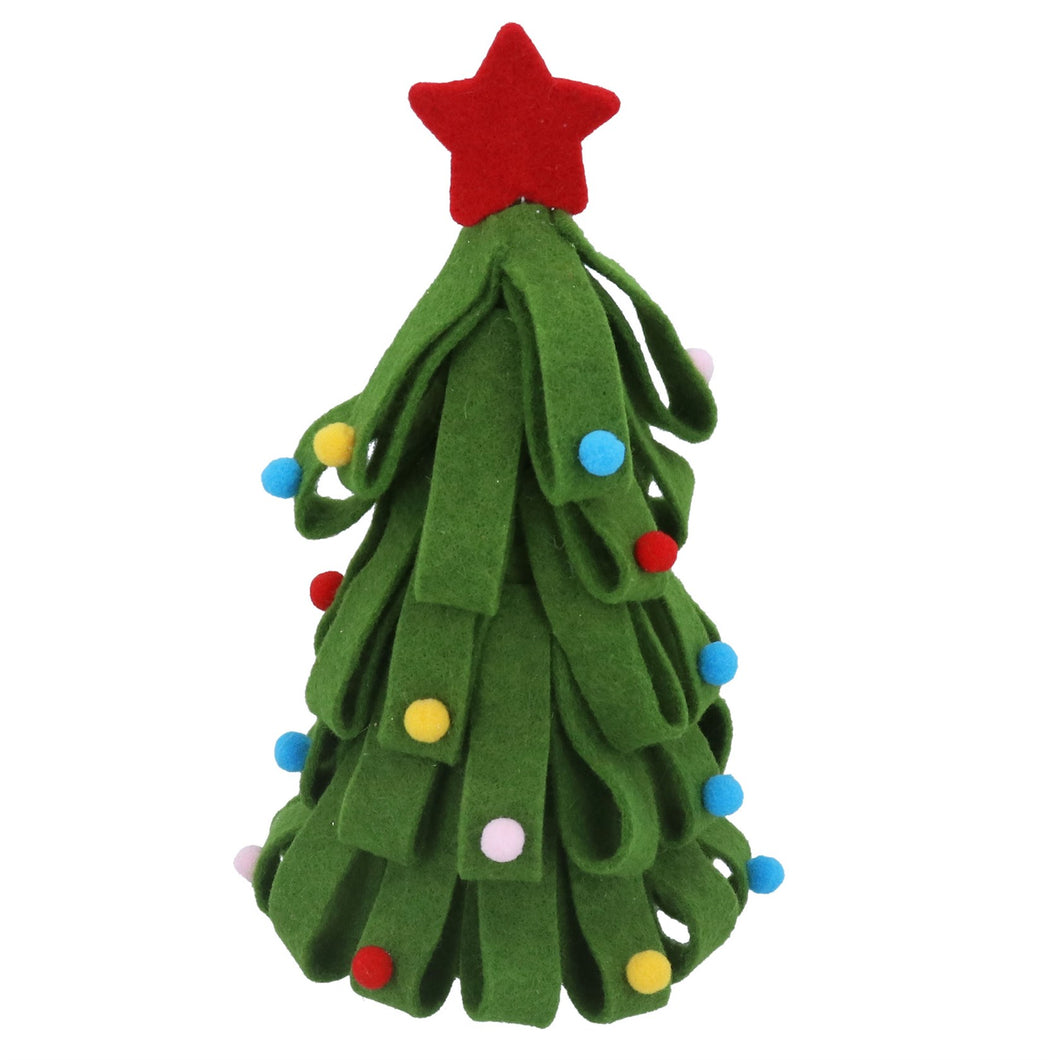 Felt Loop Tree with Pom Poms