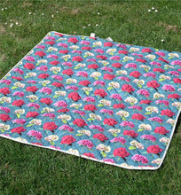 Load image into Gallery viewer, Sarah Kelleher Picnic Blanket Teal 150 x 135cm
