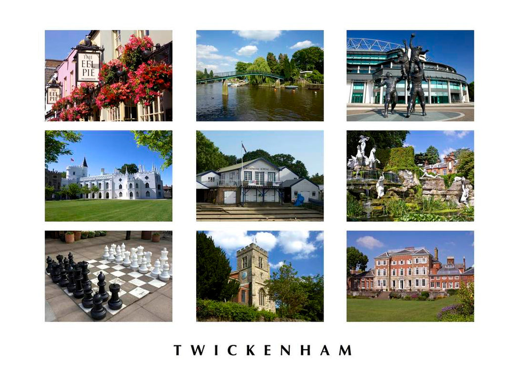 Twickenham Montage Greeting Card