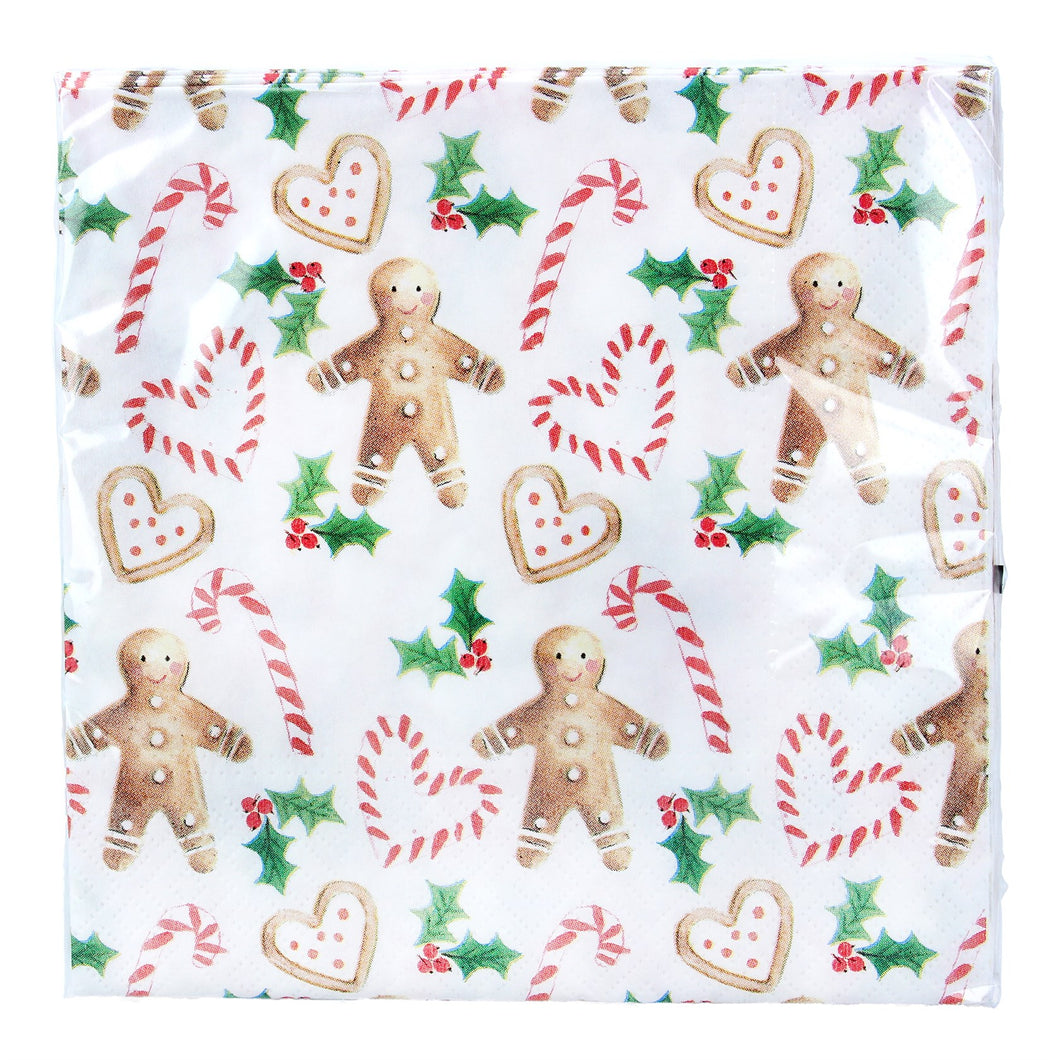 Gingerbread Man Paper Napkin x20