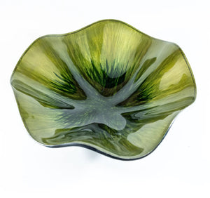 Brushed Green Poppy Bowl