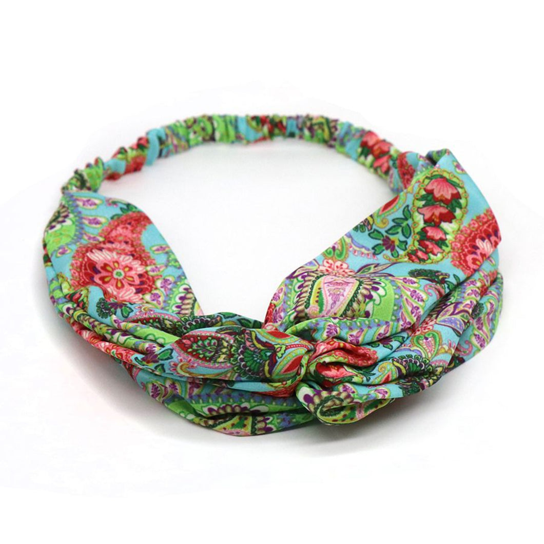 Turquoise Paisley Hairband