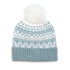 Duck Egg Fair Isle Hat