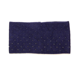 Navy Studded Cosy Headband