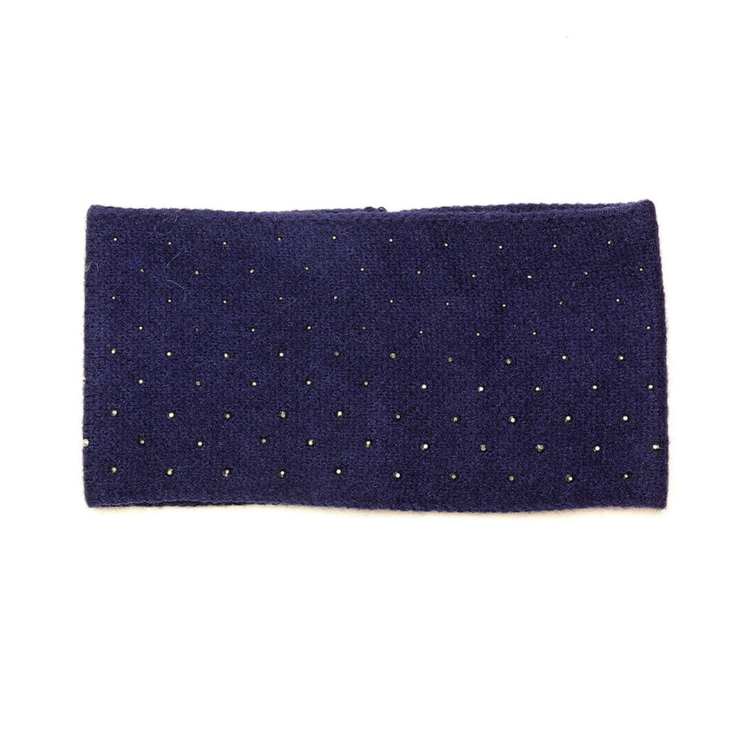 Navy Studded Cosy Headband