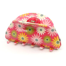 Load image into Gallery viewer, Pink and Yellow Floral Mix Claw Clip
