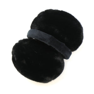 Black  Faux Fur Folding Ear Muffs