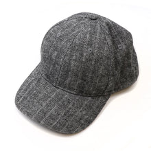 Load image into Gallery viewer, Men's Grey Herringbone Twill Baseball Cap
