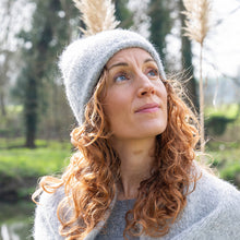 Load image into Gallery viewer, Ashleigh Grey Knit Blend Beanie
