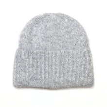 Load image into Gallery viewer, Ashleigh Grey Knit Blend Beanie
