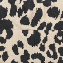 Load image into Gallery viewer, Oatmeal &amp; Black Animal Print Beanie
