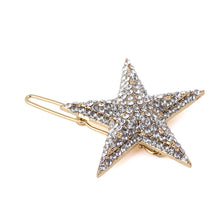 Load image into Gallery viewer, Golden Crystal Star Hair Clip
