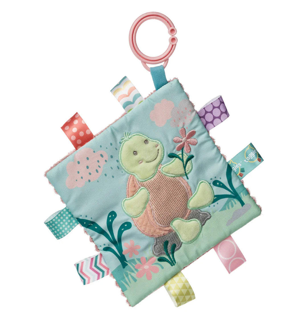 Taggies Turtle Crinkle Me Baby Book Toy