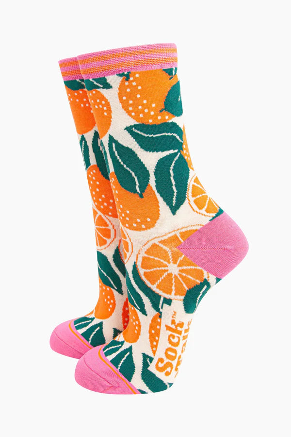 Women's Socks Orange Tree