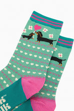 Load image into Gallery viewer, Women&#39;s Socks Sausage Dog &amp; Puppy

