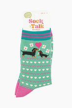Load image into Gallery viewer, Women&#39;s Socks Sausage Dog &amp; Puppy
