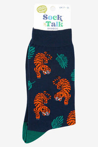 Men's Bamboo Socks Tiger