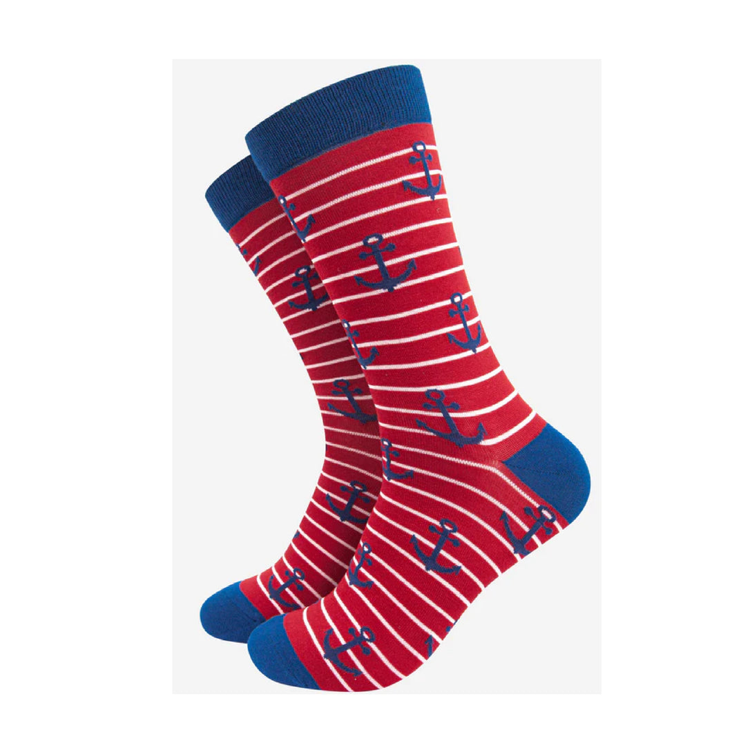 Men's Bamboo Socks Anchor