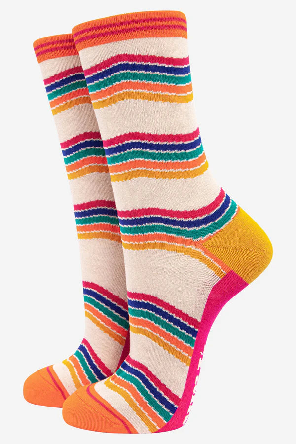 Women's Socks Stripe Raibow