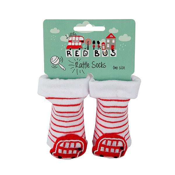 Little Red Bus Rattle Socks