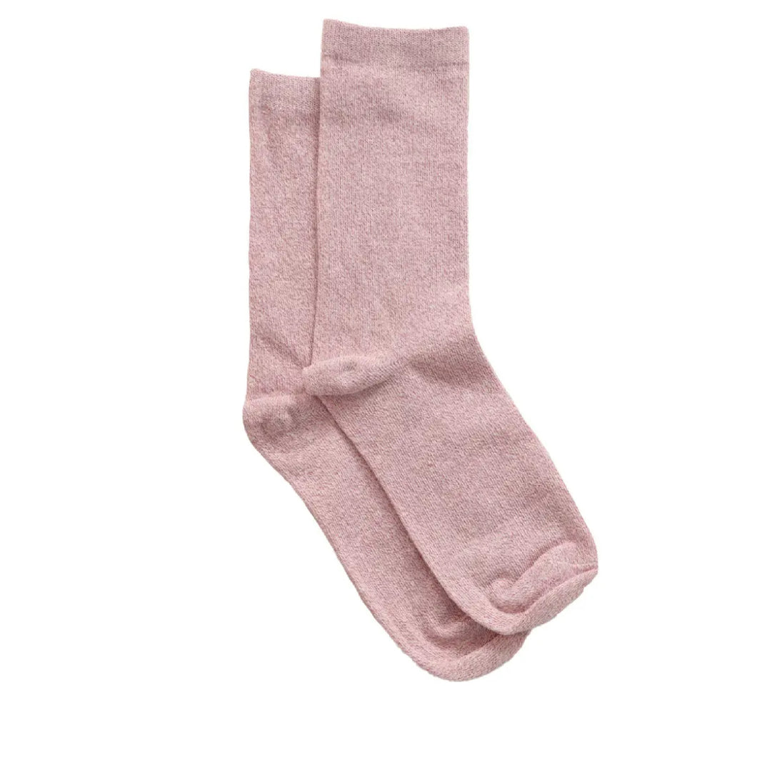Womens Glitter Socks Pink Sparkly Ankle Socks Shimmer White