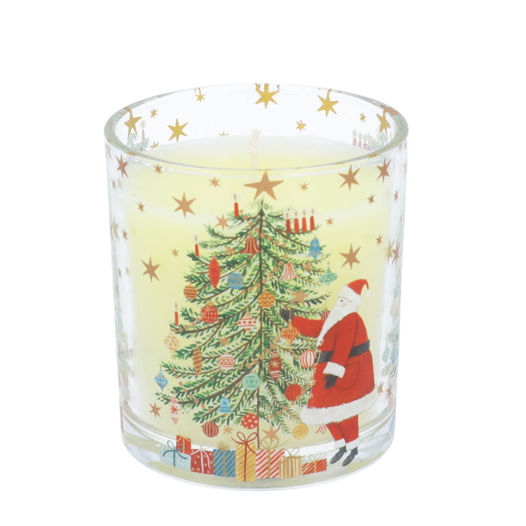 Nostalgia Santa/Tree Scented Boxed Candle Lrg
