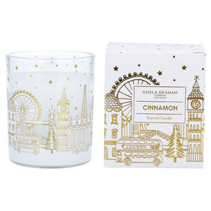Gold London Scene Scented Boxed Candle Sml
