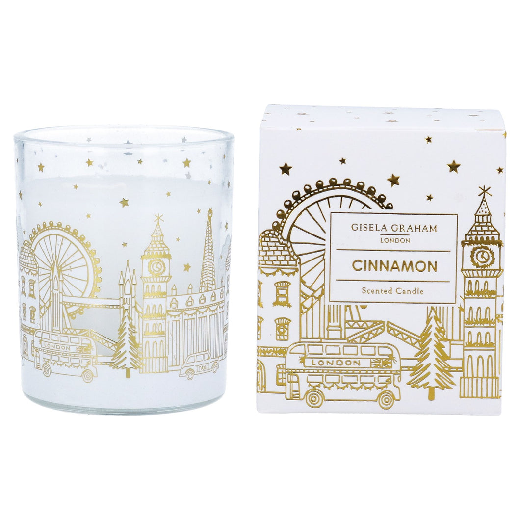 Gold London Scene Scented Boxed Candle Sml