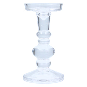 Glass Ball Candlestick Large