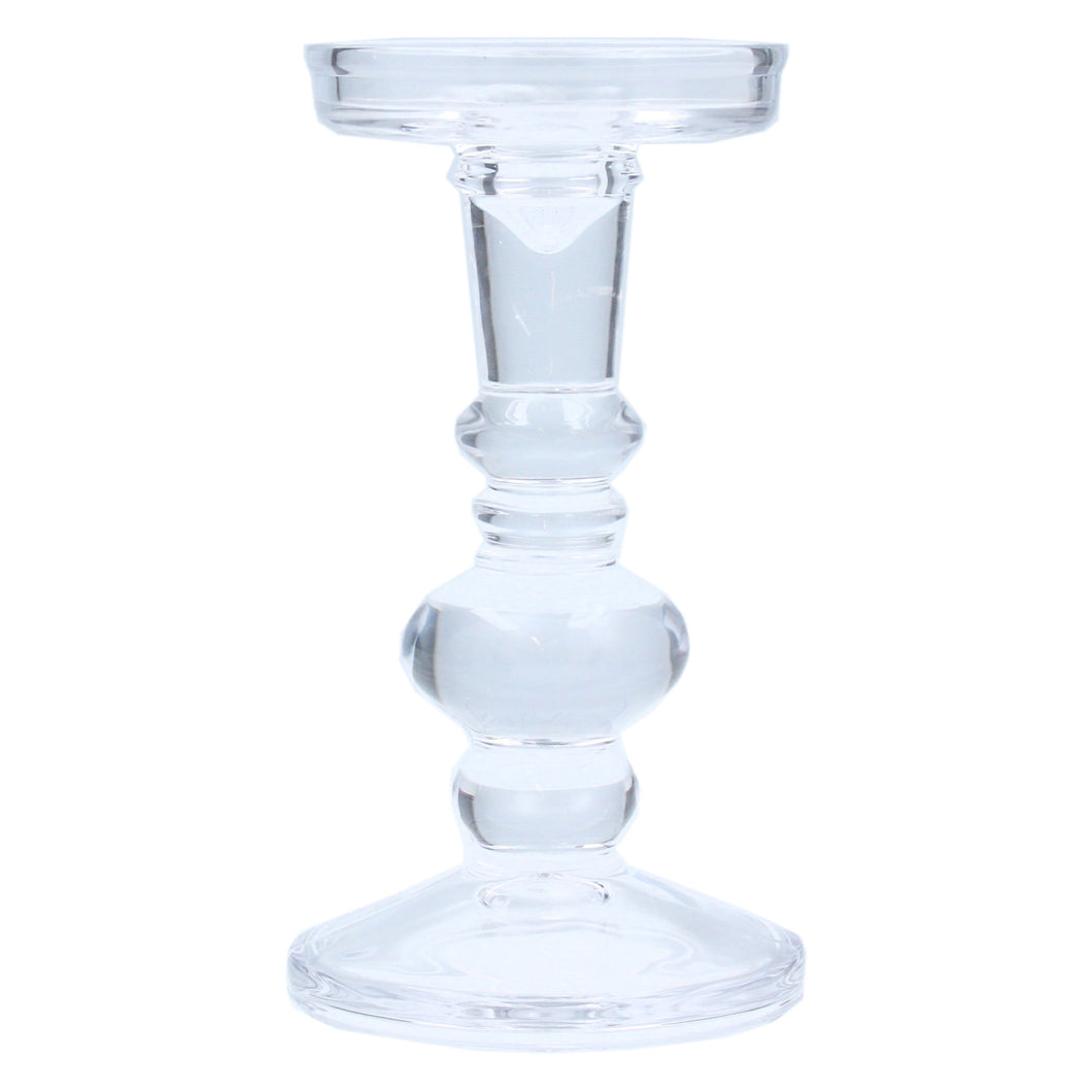 Glass Ball Candlestick Large