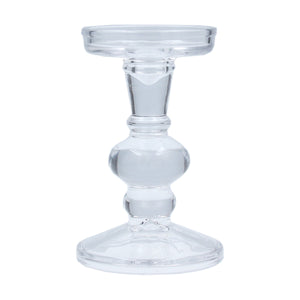 Glass Ball Candlestick Small