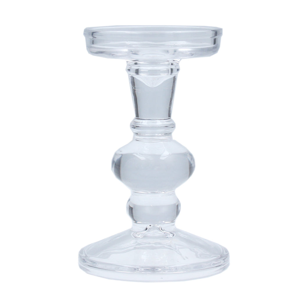 Glass Ball Candlestick Small