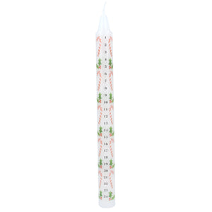 Candy Cane/Holly Advent Candle