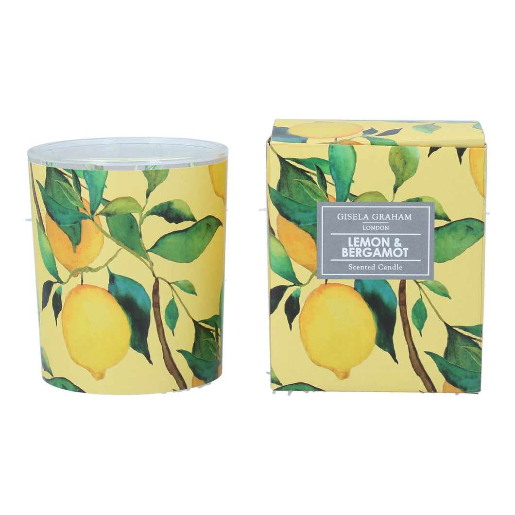 Lemon Scented Candle Pot