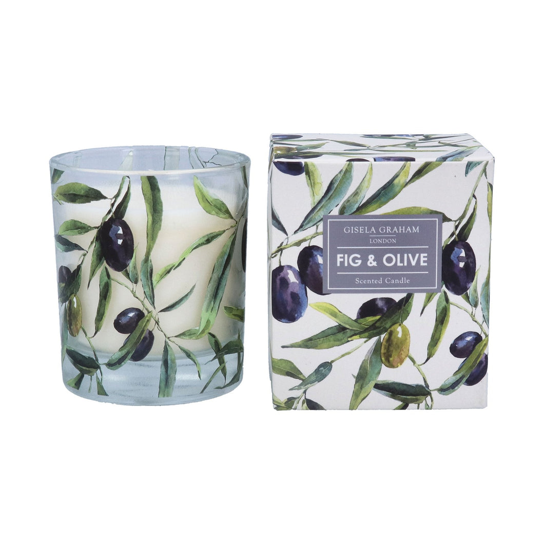 Fig Olive Scented Candle Pot