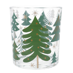 Green Trees Candle Holder Large