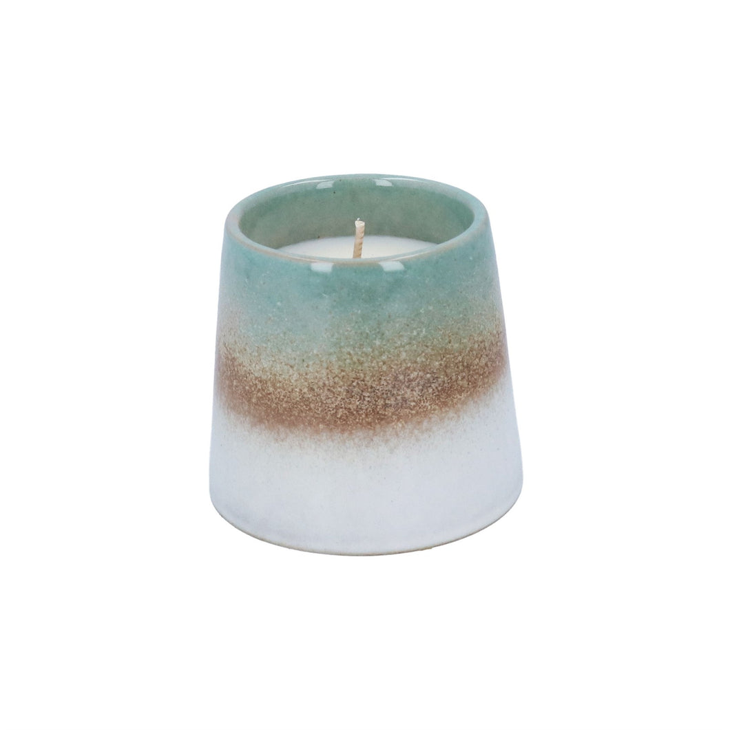 Green Stoneware Scented Candle