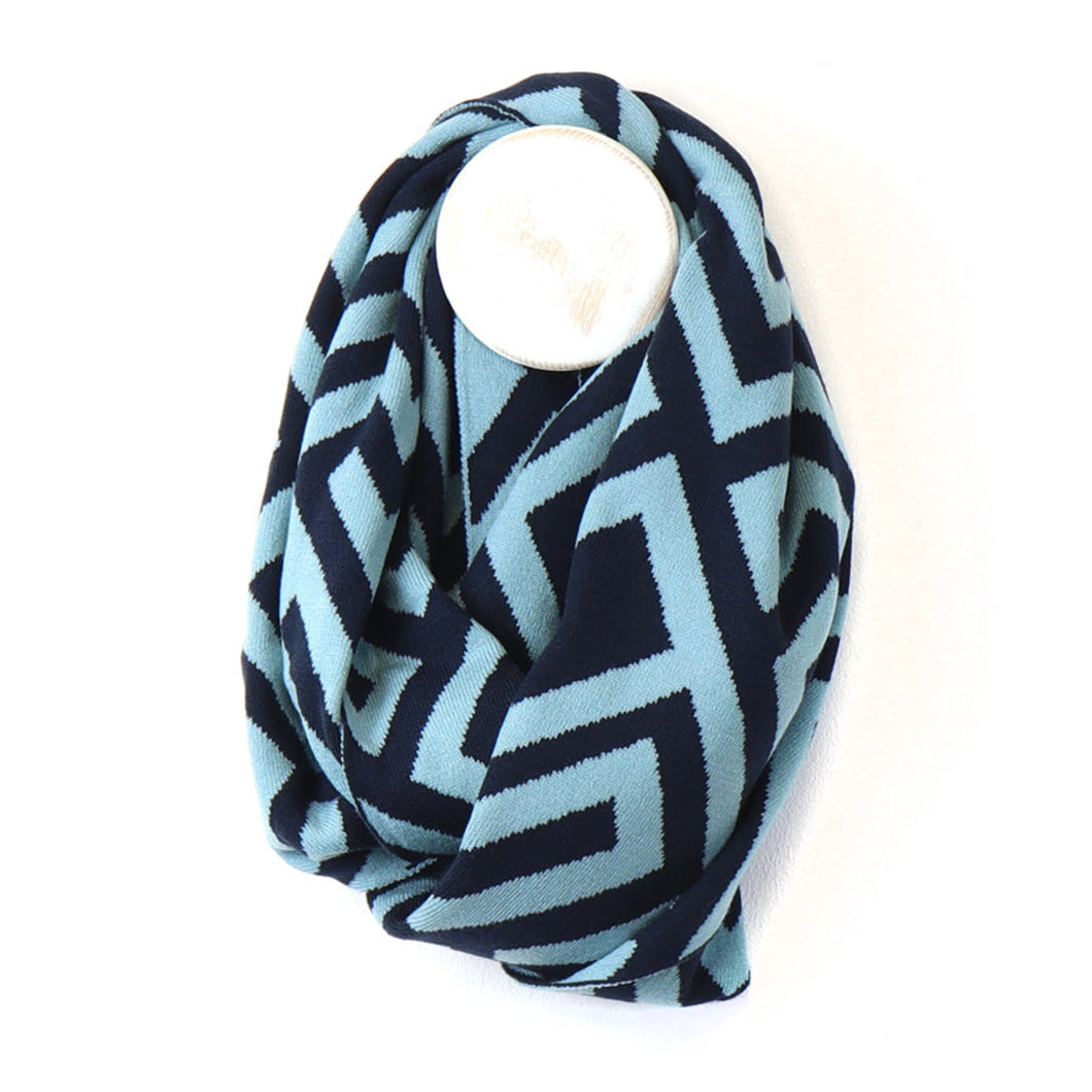 Navy/Light Blue Scarf