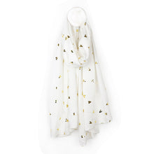 Load image into Gallery viewer, White/Metallic Heart Print Scarf
