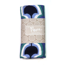 Load image into Gallery viewer, Blue Mix Retro Inspired Viscose Twill Scarf
