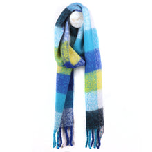 Load image into Gallery viewer, Blues Mix Checked Scarf
