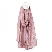 Load image into Gallery viewer, Blush Pink/Gold Speckle Cluster Foil Scarf
