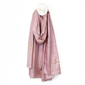 Blush Pink/Gold Speckle Cluster Foil Scarf